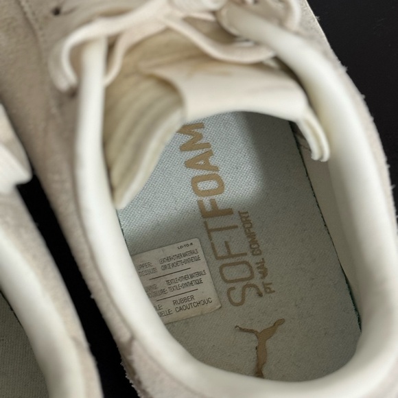 Puma Cream snd Gold Suede Sneakers - Picture 7 of 7